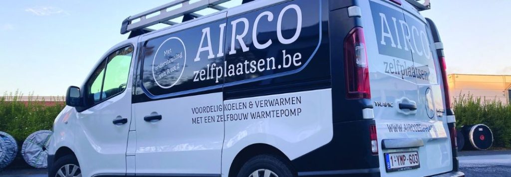 airco zelfplaatsen camionnette voorbeeld